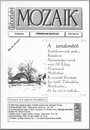 Táborfalvi MOZAIK, 1993. február (próbaszám)